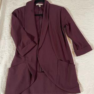 Plum Blazer size XS/S